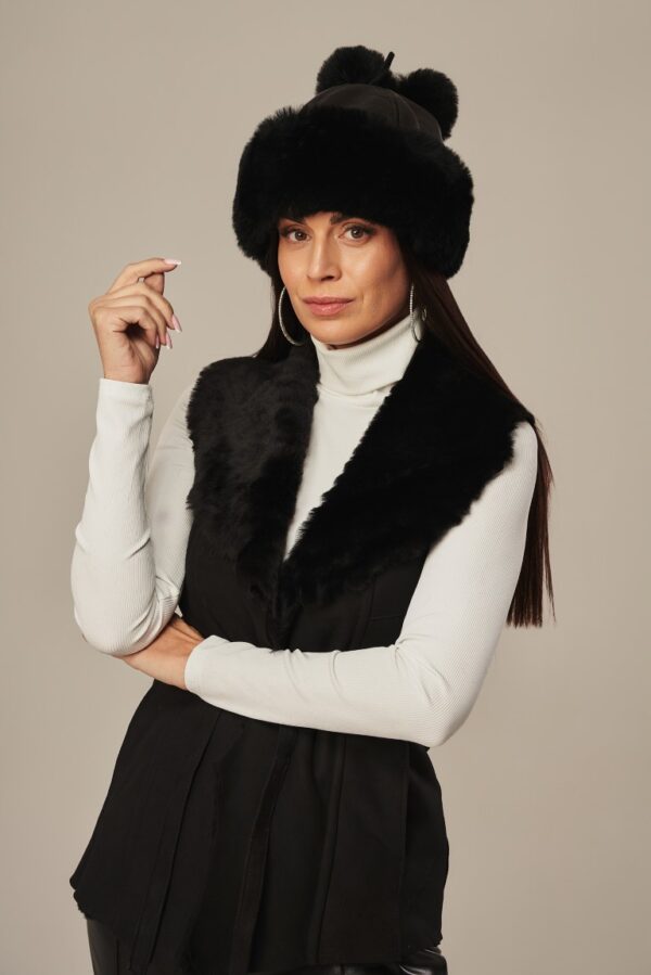 Skórzana czapka C-08 - Image 3
