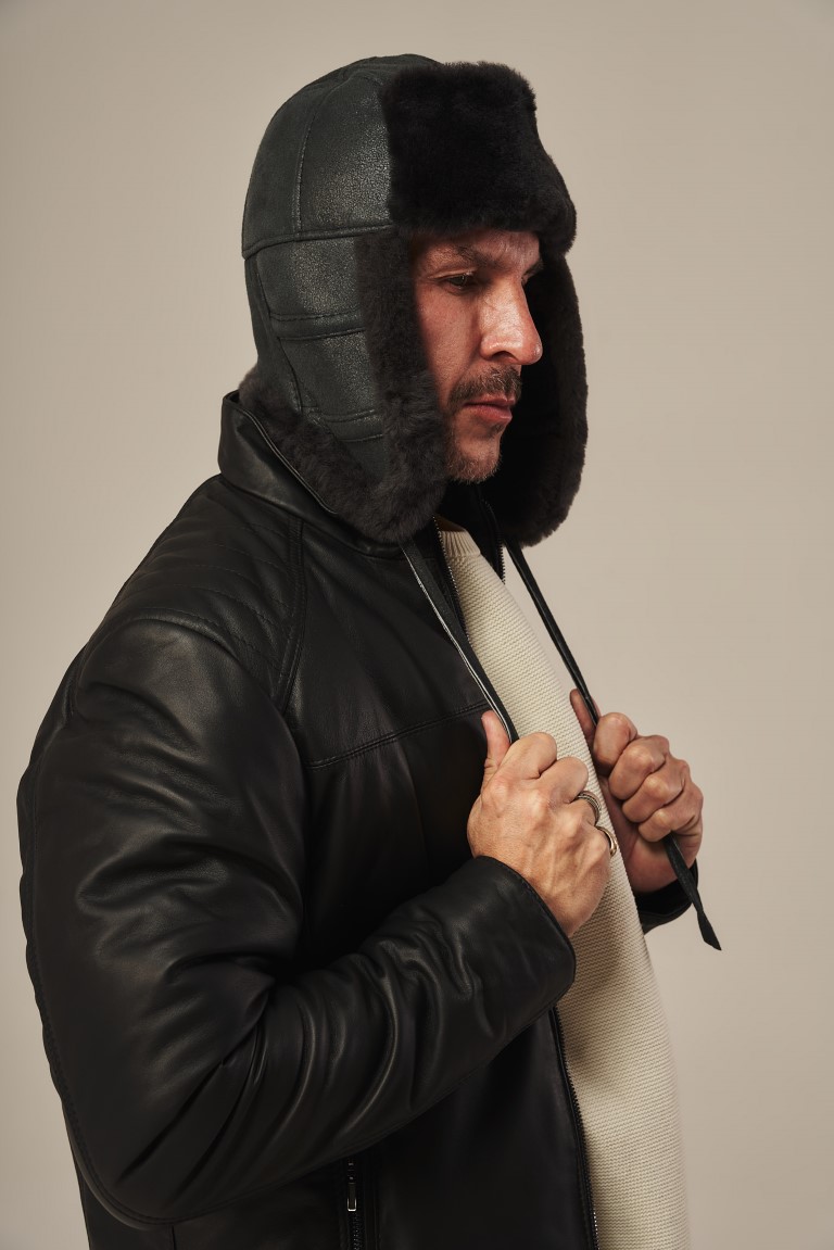 Czapka skórzana C-13 - obrazek 3